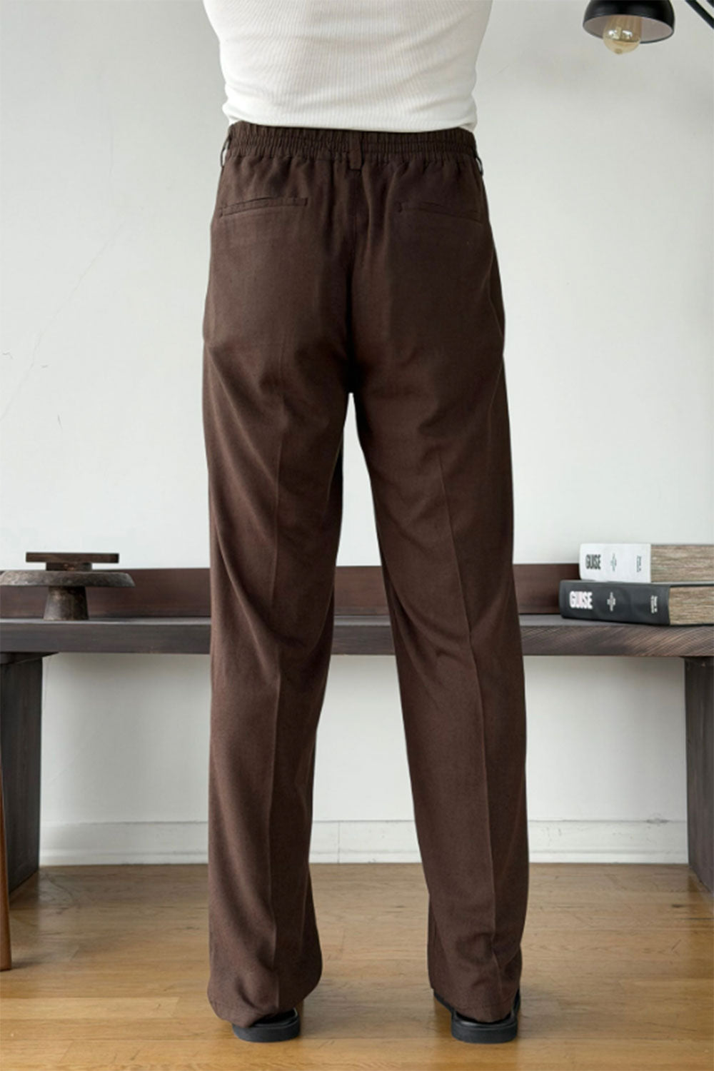 Παντελόνι Cotton-Linen Urban Pleated Studio – Καφέ