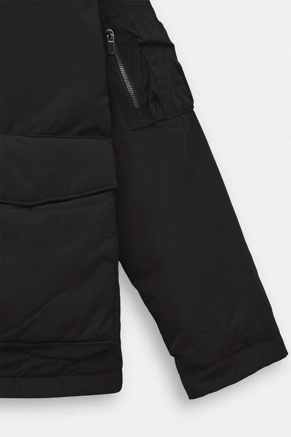 Ανδρικό Kimono Bomber Jacket με Ψηλό Γιακά – Μαύρο