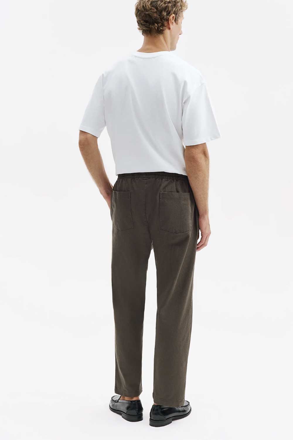 Ανδρικό Σετ Gabardine Oversized με Πουκάμισο & Παντελόνι – Χακί