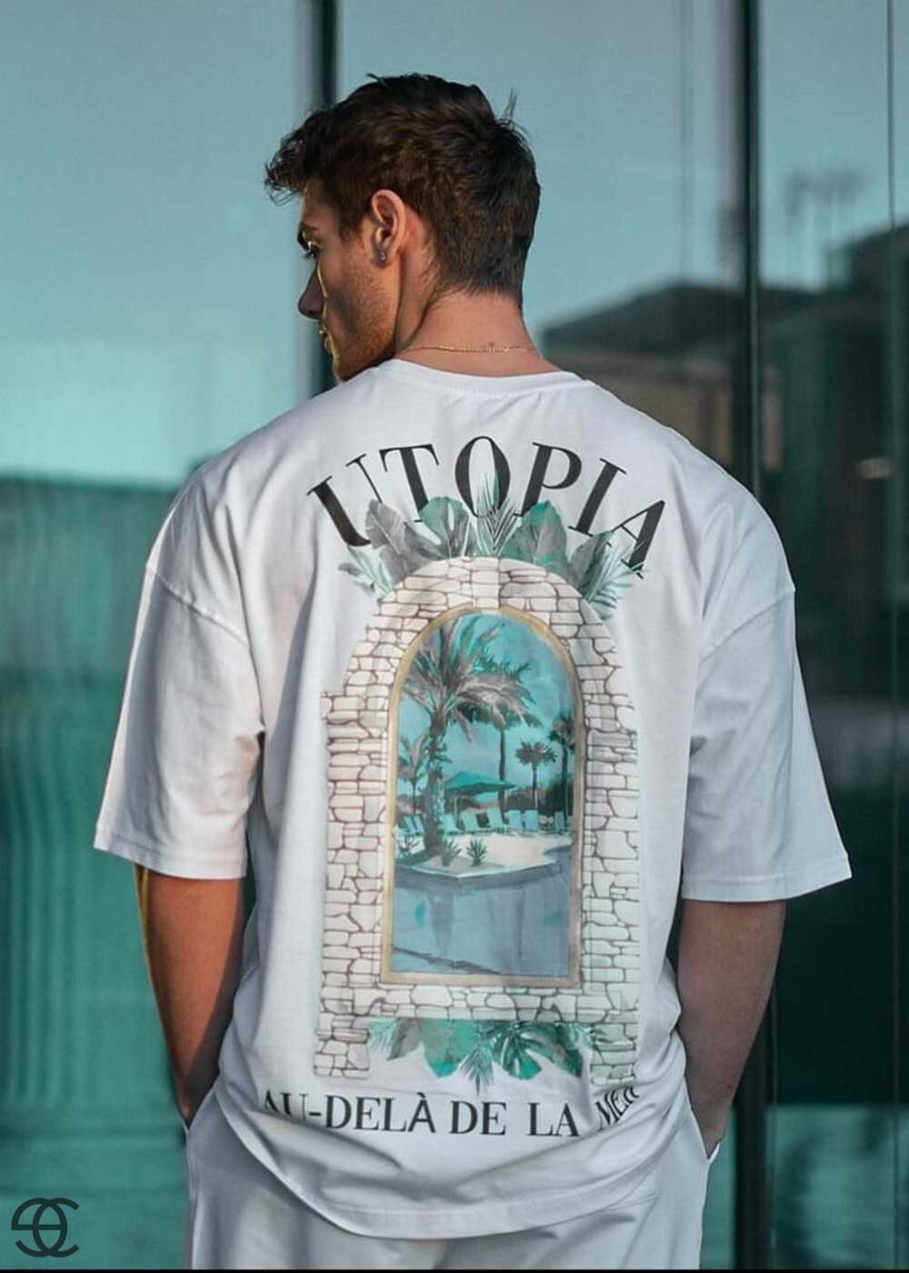 Utopia Oversized T-Shirt - Λευκό